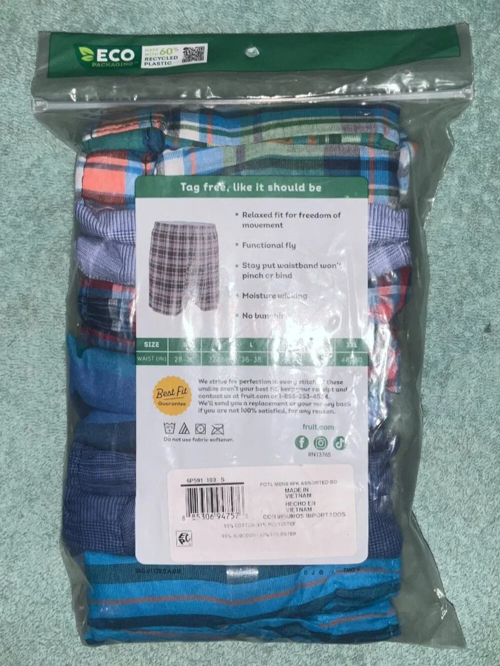 Men's Fruit of the Loom Boxers